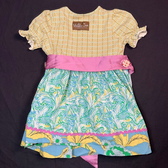 Matilda Jane Serendipity Swirly Sash Tie Whimsical Dress Size 2 - Picture 5 of 6